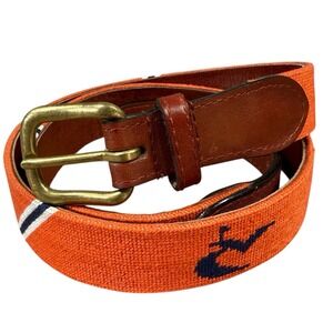 Smathers & Branson Needlepoint Belt Size 40 Caves Valley Golf Club BMW Champion